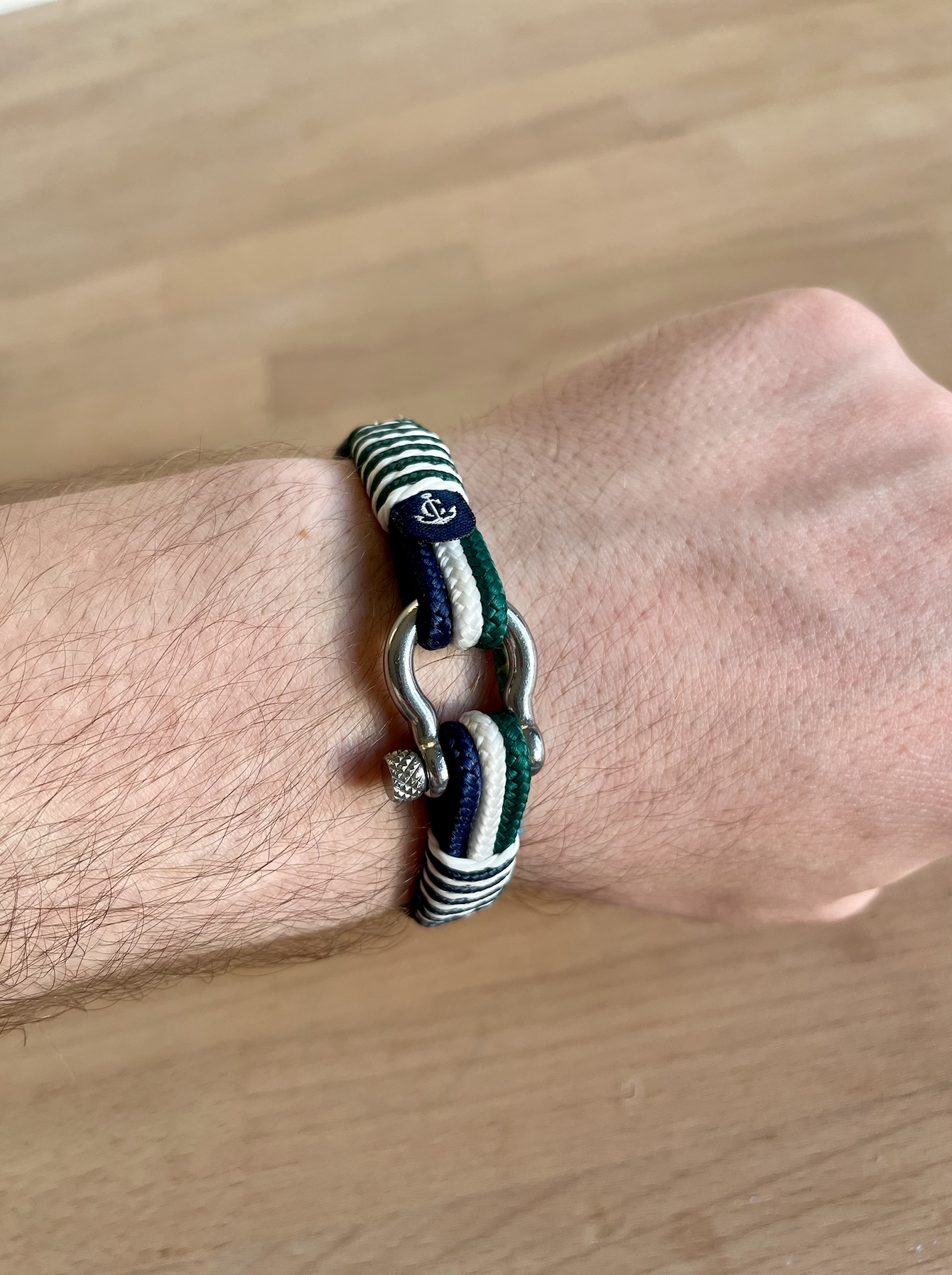 Constantin Nautics Nautical Rope Bracelet – Blue, Green & White