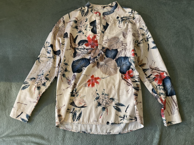 Botanical Print Long Sleeve Shirt