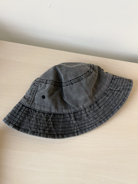 H&M Cotton Sun Bucket Hat - Dark Grey